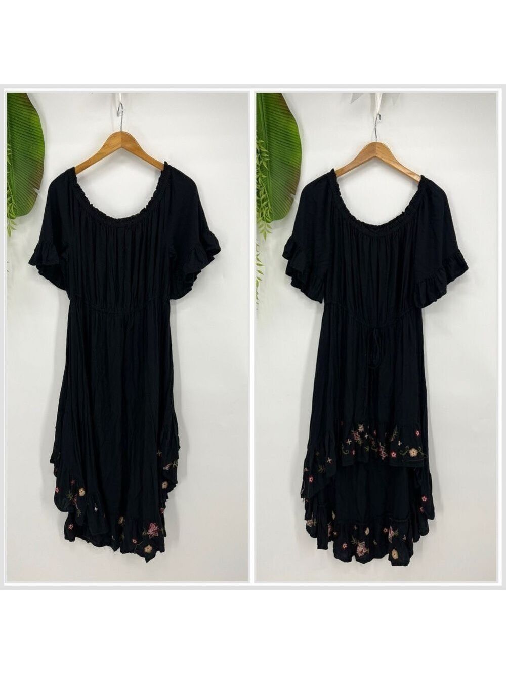 Feathers Gray Maxi Dress with Soft Knit Fabric